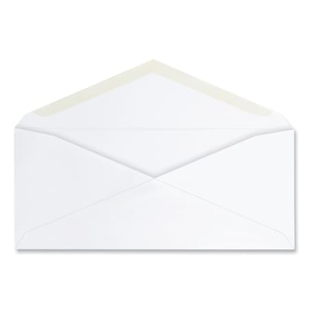 UNIVERSAL Business Envelope, #10, Commercial Flap, Gummed Closure, 4.25 x 9.63, White, PK125, 125PK UNV36329